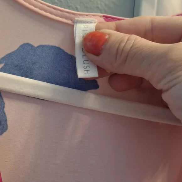 Pink Blush Wrap Maxi Dress Pink Floral Long Wedding Guest Large - Picture 6 of 7